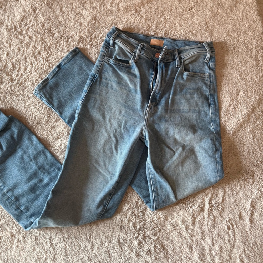 MOTHER The Hustler High Rise Flare Leg Ankle Jeans in California Cruiser - Picture 6 of 6
